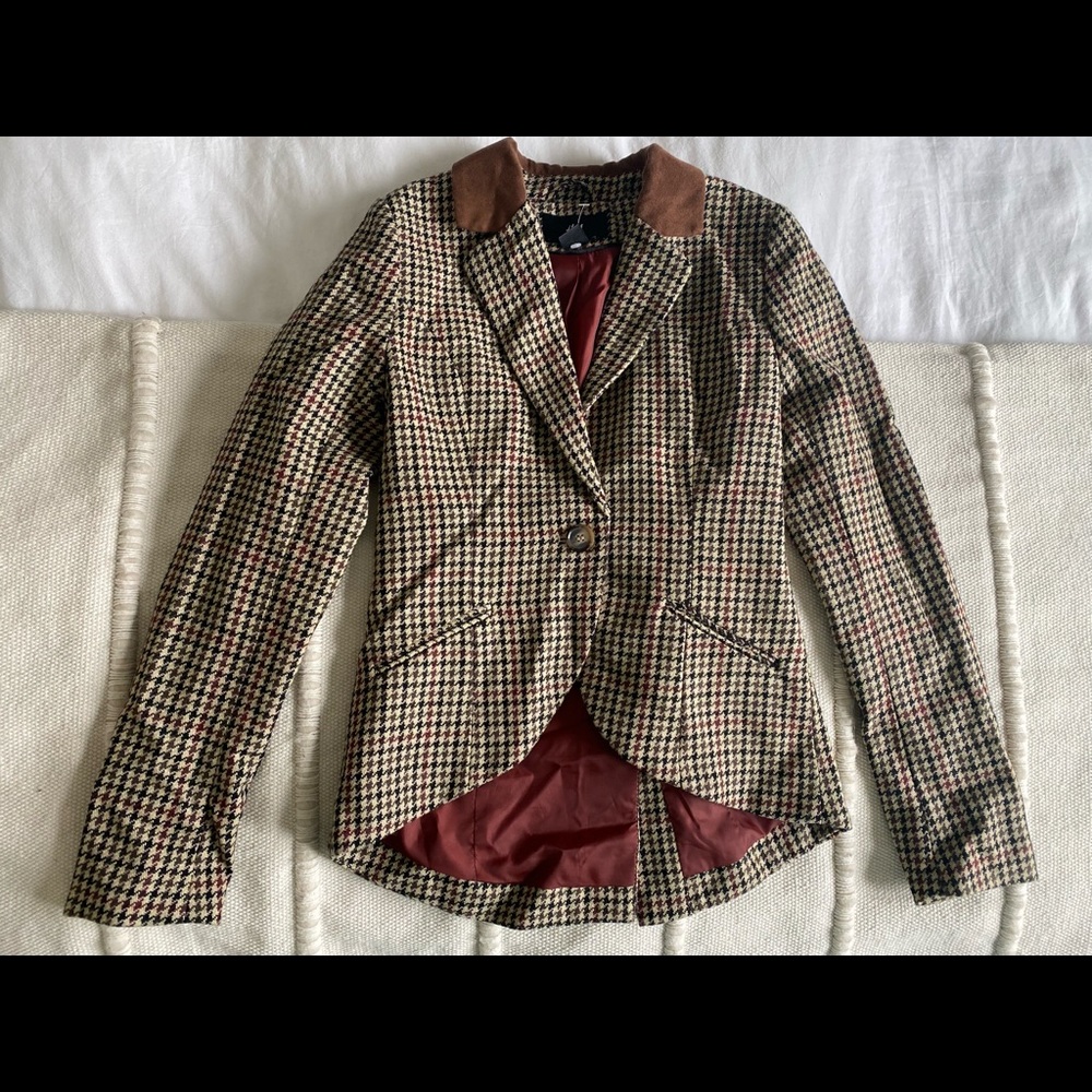 H&M Houndstooth Women Blazer size 4